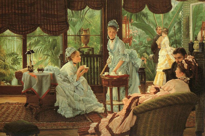 James Tissot In the Conservatory (Rivals) china oil painting image